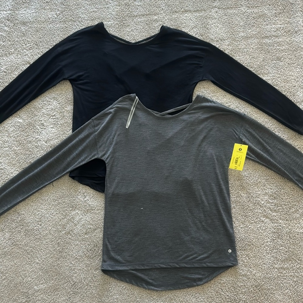 Xersion Criss Cross Back Long Sleeve Top